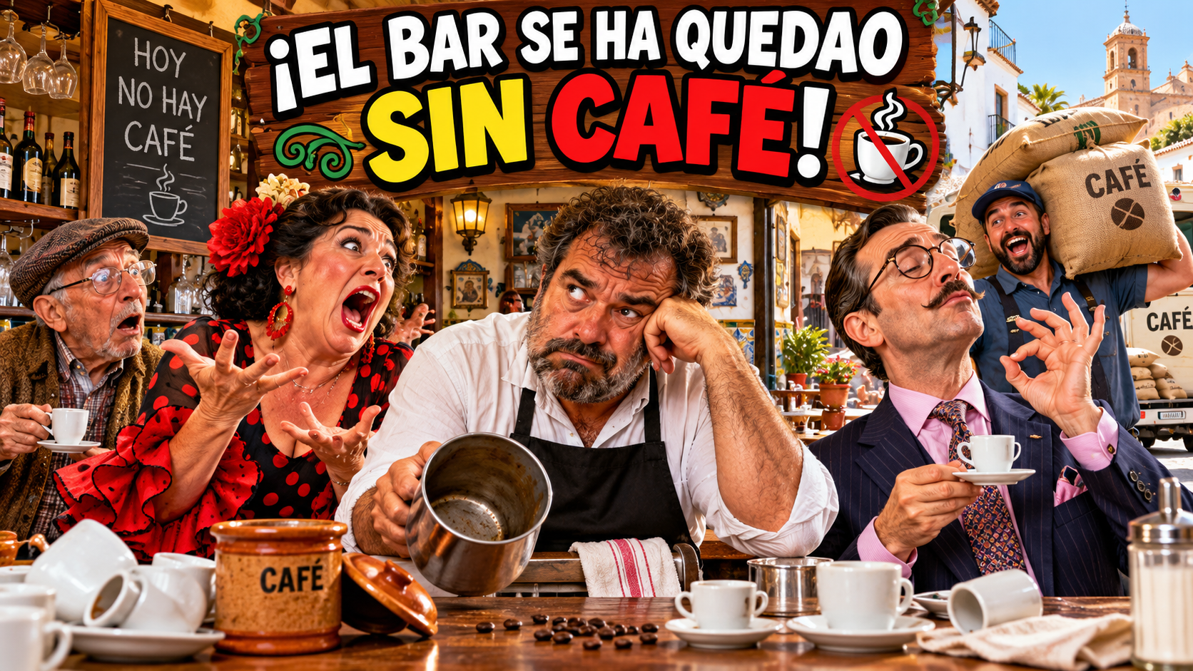 Portada de ¡El bar se ha quedado sin café!