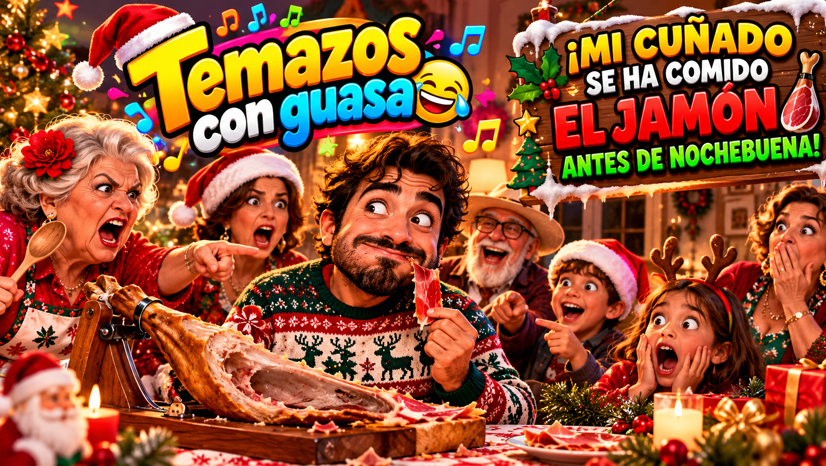 Portada de Mi cuñado se ha comido el jamón antes de Nochebuena