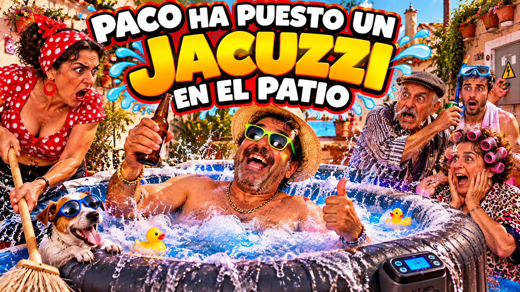 Portada de Paco monta un jacuzzi en el patio